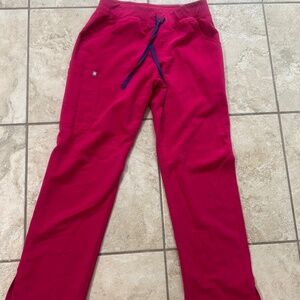 Figs Women's Technical Scrub Set Medium, PINK Kade Cargo Pants  And Casma Top